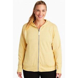 Pendleton Hoodie Women’s Zip up In Size XL Yellow Striped